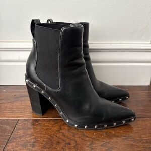 Black Studded Ankle Boots